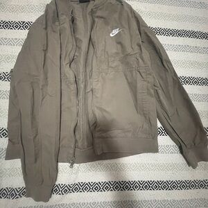 Nike Men's Taupe Windbreaker Jacket